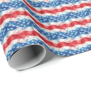 Patriotic USA Gift Wrapping Paper Geschenkpapier