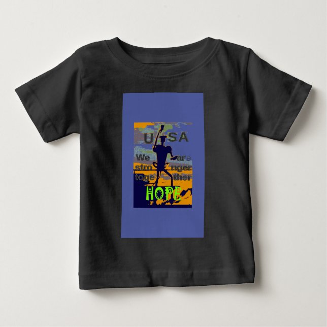 Patriotic USA Hope Graphic Baby T-shirt (Vorderseite)