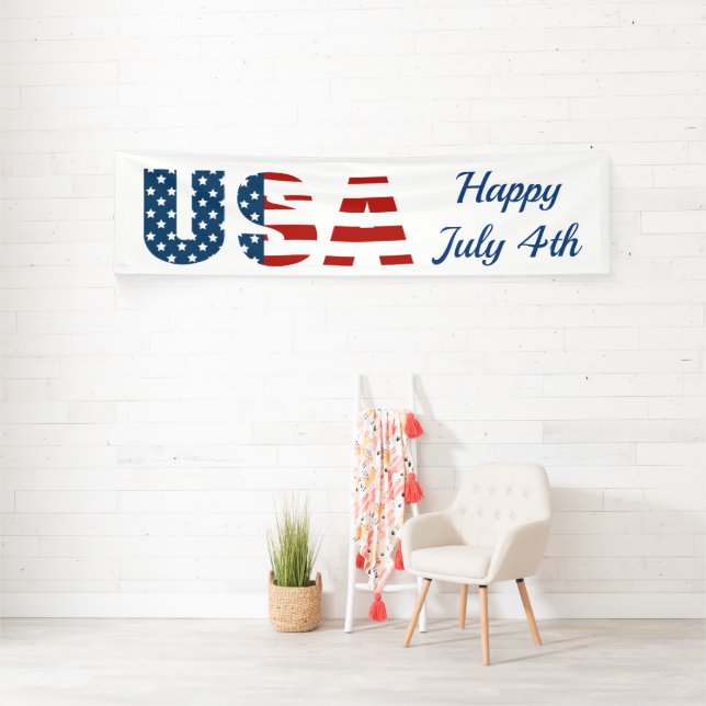 Patriotic USA Indoor Banner (InSitu)