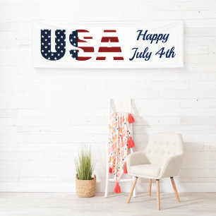 Patriotic USA Indoor Banner