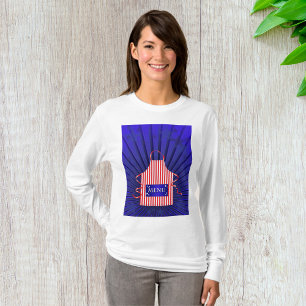 Patriotic USA Koch Red White Blue GRILLEN Cooking T-Shirt