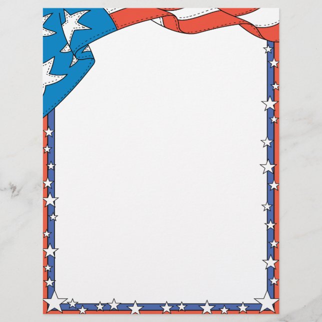 Patriotic USA Letterhead (Vorderseite)