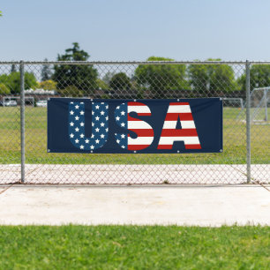 Patriotic USA Outdoor Banner