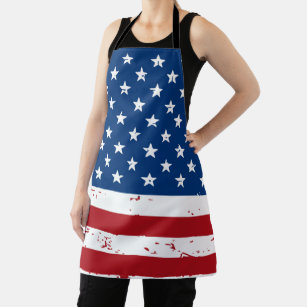 Patriotic USA Personalisiert Name American Flag Schürze