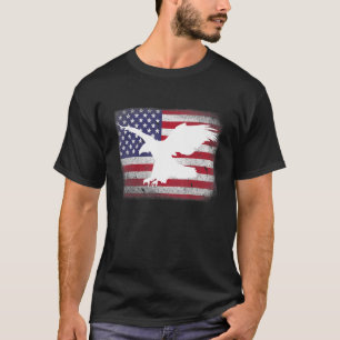 Patriotic USA US-amerikanische Flagge Adler 4. Jul T-Shirt