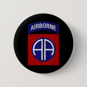 Patriotic Veteran Military erschüttert 82. Airborn Button