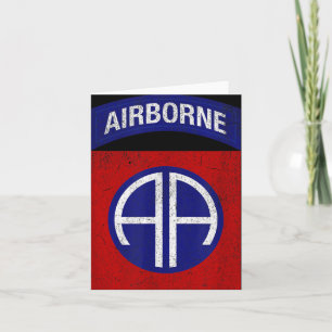 Patriotic Veteran Military erschüttert 82. Airborn Karte