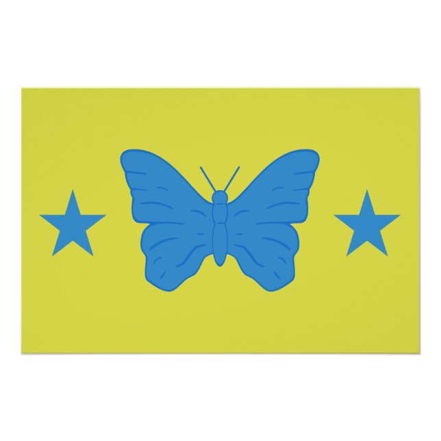 Patriotic wall poster with Flag of Bady Bassit (Vorderseite)