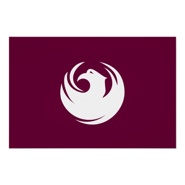 Patriotic wall poster with Flag of Phoenix City (Vorderseite)