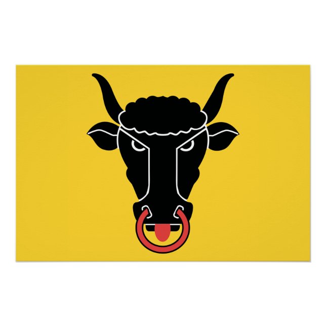 Patriotic wall poster with Flag of Uri (Vorderseite)