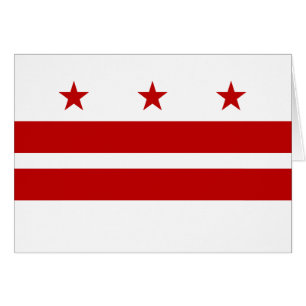Patriotic Washington DC Staatsflagge