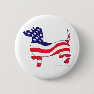 Patriotic Weiner Button