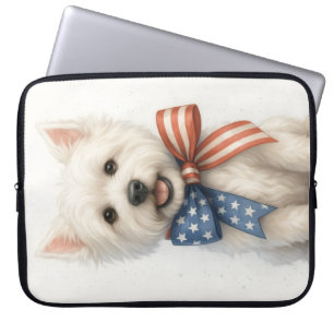 Patriotic Westie Laptopschutzhülle