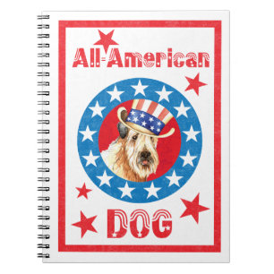 Patriotic Wheaten Notizblock