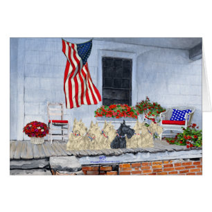 Patriotic Wheaten und Black Scotts