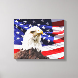 Patriotic Wrapped Canvas Leinwanddruck