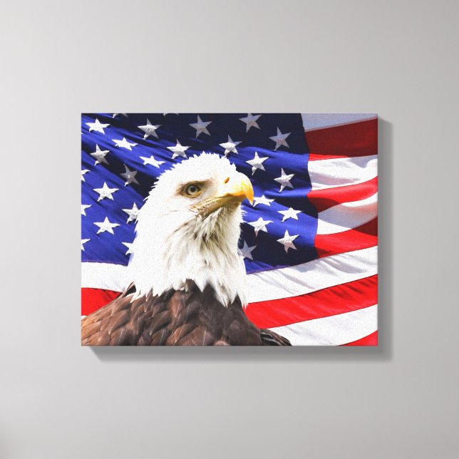 Patriotic Wrapped Canvas Leinwanddruck (Vorderseite)
