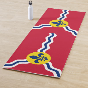 Patriotic Yoga Mats mit der Flagge von St. Louis,  Yogamatte