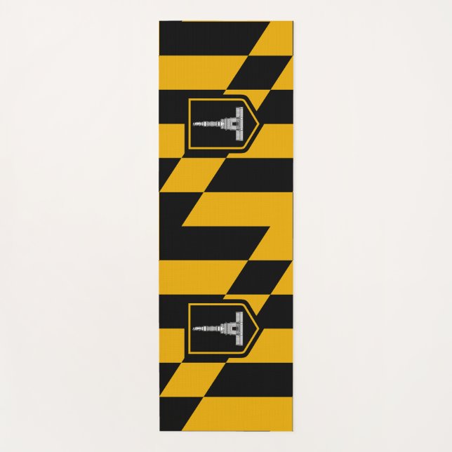 Patriotic Yoga Mats mit Flagge Baltimore, USA Yogamatte (Vorderseite)
