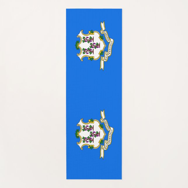 Patriotic Yoga Mats mit Flagge von Connecticut, US Yogamatte (Vorderseite)