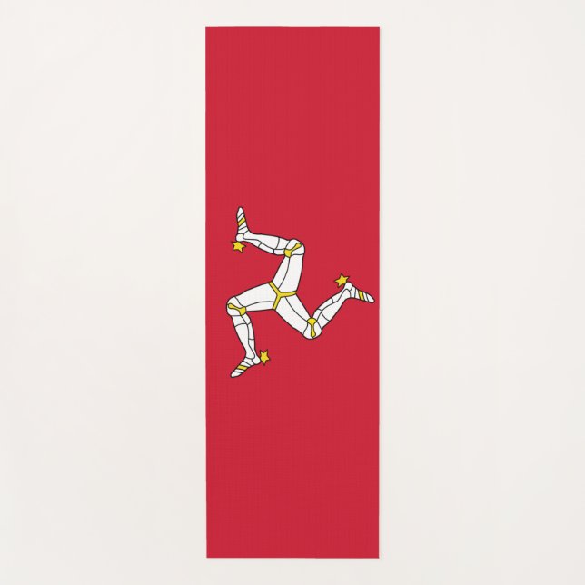 Patriotic Yoga Mats with Isle Man flagge, UK Yogamatte (Vorderseite)