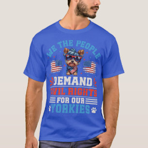 Patriotic Yorkie Dog für 4. Juli Feier 1 T-Shirt