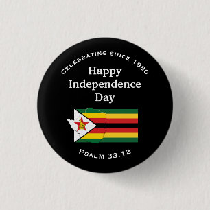 Patriotic ZIMBABWE UNABHÄNGIGKEIT Button