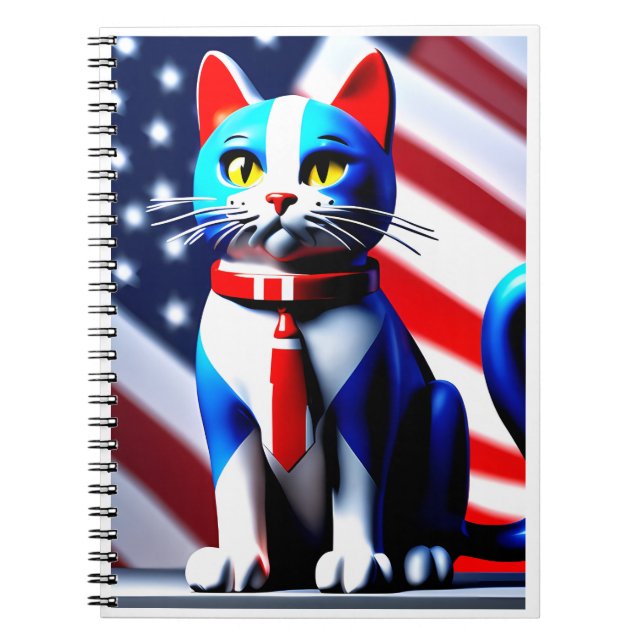 Patriotikkatze Notizblock (Vorderseite)