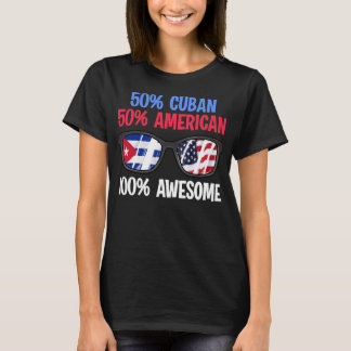 Patriotisch 50% Kubaner 50% Amerikaner 100% Phanta T-Shirt