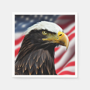 Patriotisch/Adler/Amerikanisch/USA Serviette