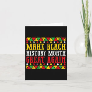 Patriotisch Afrikanischer Amerikaner Trump Black H Karte