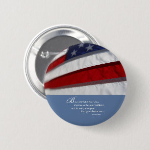 Patriotisch, amerikanische Flagge Button