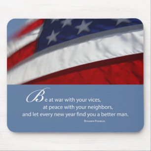 Patriotisch, amerikanische Flagge Mousepad