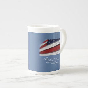 Patriotisch, Amerikanische Flagge Prozellantasse