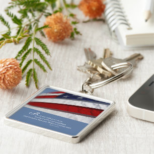 Patriotisch, amerikanische Flagge Schlüsselanhänger