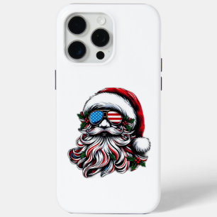 Patriotisch-amerikanischer Weihnachtsmann Case-Mate iPhone Hülle