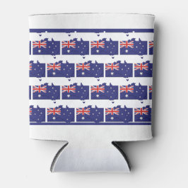 Patriotisch | AUSTRALIENFLAG | Aussie Map Kontur Dosenkühler