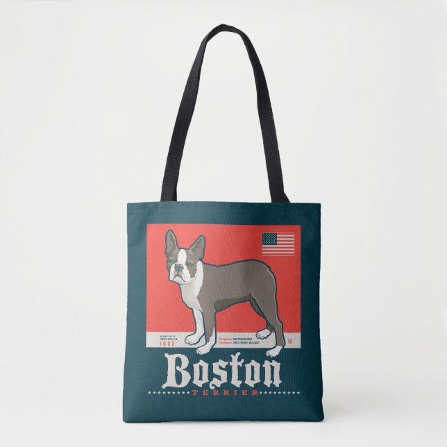 Patriotisch | Boston Terrier (Vorderseite)
