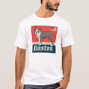 Patriotisch   Boston Terrier T-Shirt