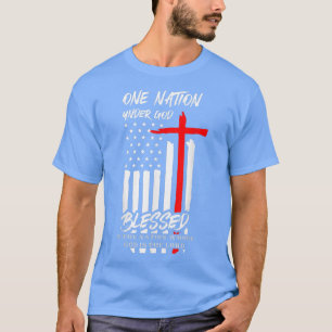 Patriotisch Christlich gesegnet eine Nation unter  T-Shirt