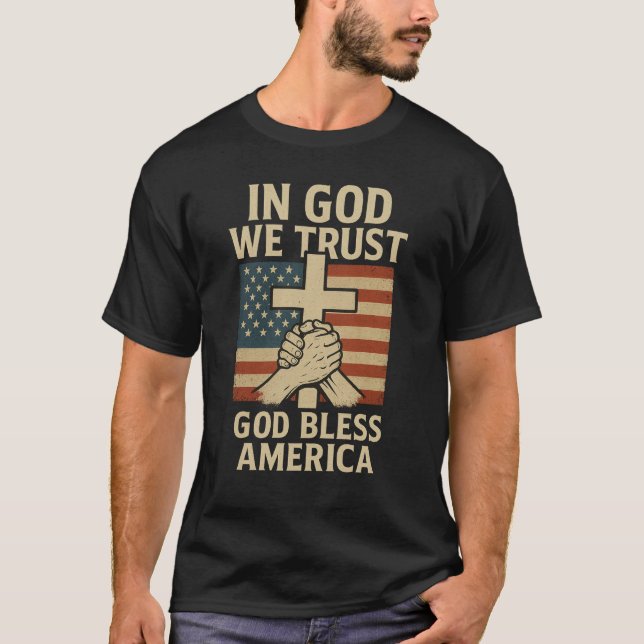 Patriotisch Christlich T-Shirt (Vorderseite)