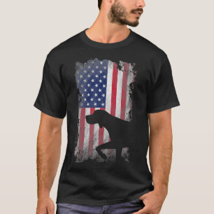 Patriotisch Deutsch Kurzhaariger Pointer-Amerikane T-Shirt