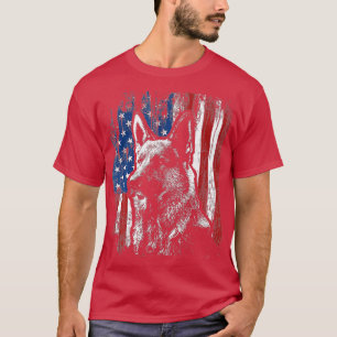 Patriotisch-deutsch-shepherd-American-flagge Dog G T-Shirt