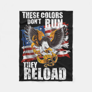 Patriotisch I Amerikanische Flagge I USA-Farben la Fleecedecke