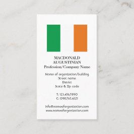 Patriotisch | IRLAND FLAG | Foto Business Card Visitenkarte