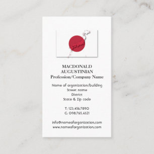 Patriotisch  JAPAN FLAG  Foto Business Card Visitenkarte
