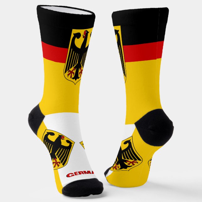 Patriotisch, Nachhaltig Deutschland Premium Socken (Gewinkelt)