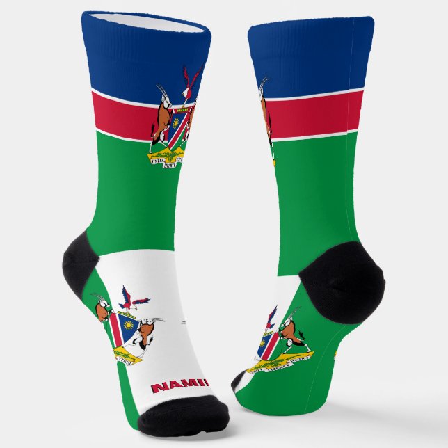 Patriotisch, Nachhaltig, Namibia Socken (Gewinkelt)