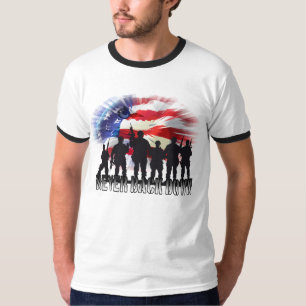 Patriotisch nie aufgeben T-Shirt