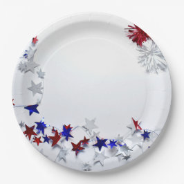 Patriotisch Pappteller